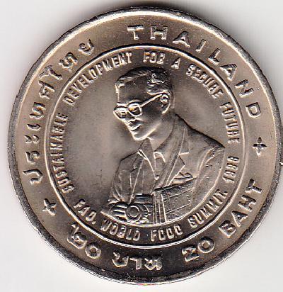 Beschrijving: 20 Baht  F.A.O.